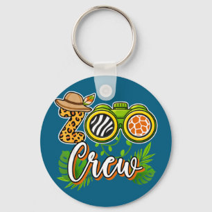 Zoo squad team crew jungle safari wildlife key ring