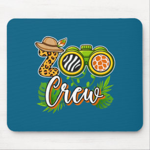 Zoo squad team crew jungle safari wildlife mouse mat
