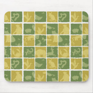 zoo themed pattern mouse mat