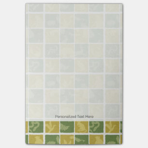 zoo themed pattern post-it notes