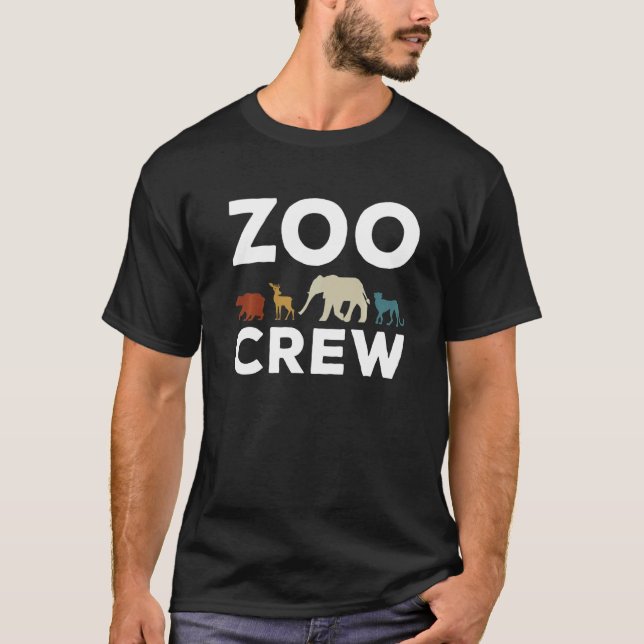 Zoo Trip Bear Cheetah Elephant T-Shirt (Front)