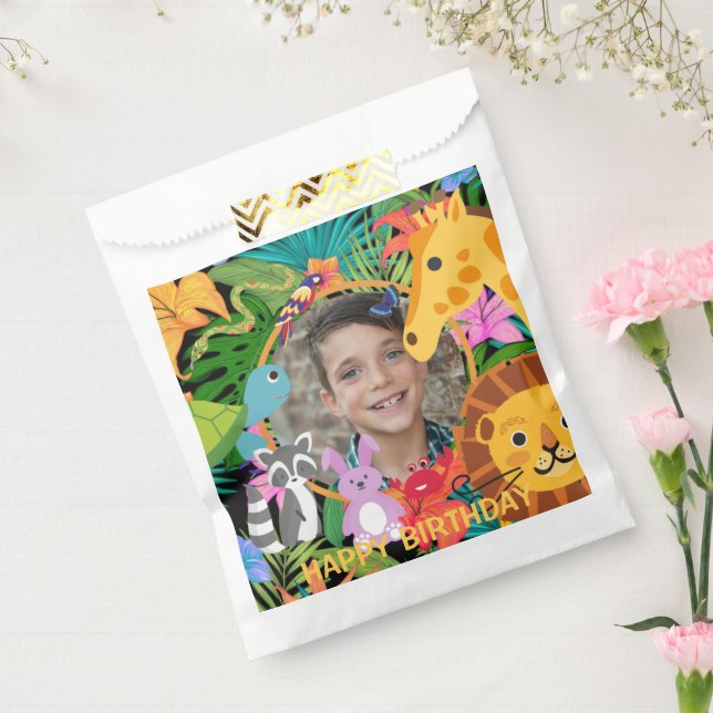 Zoo Wild Animal Jungle Safari Kids Birthday Favour Bags (Sealed)