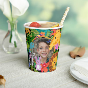 Zoo Wild Animal Jungle Safari Kids Birthday  Paper Cups
