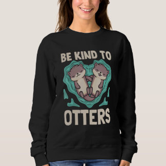 Zoo Wildlife Animal Zookeeper Cute Otter Sweatshirt