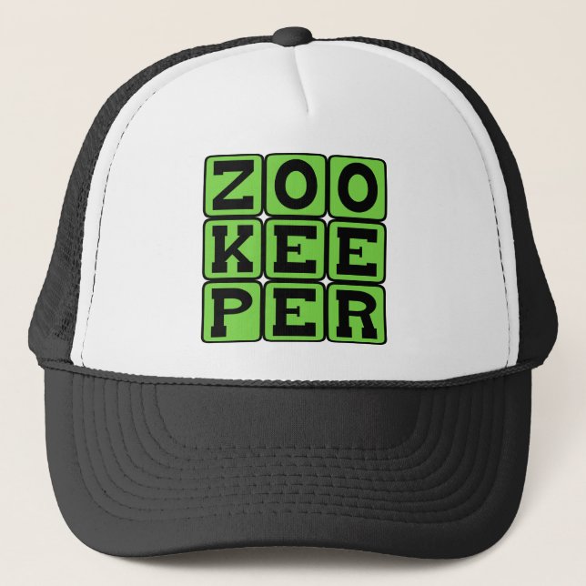 Zookeeper, Animal Keeper Trucker Hat (Front)