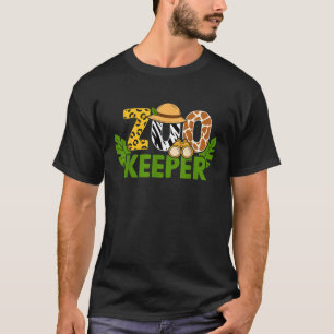 Zookeeper Animals Zoo Wildlife Jungle Safari Savan T-Shirt