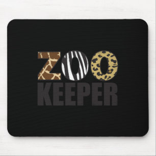Zookeeper Animals Zoo Wildlife Safari Halloween Co Mouse Mat