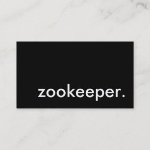 zookeeper. business card