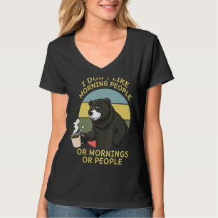 Zookeeper Coffee Drinker Caffeine Wildlife Bear T-Shirt