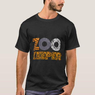 Zookeeper Costume African Animals Safari Wild Prin T-Shirt