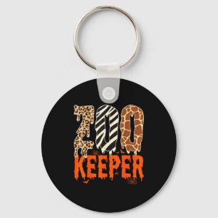 Zookeeper Funny Halloween Costume Zoo Keeper Anima Key Ring