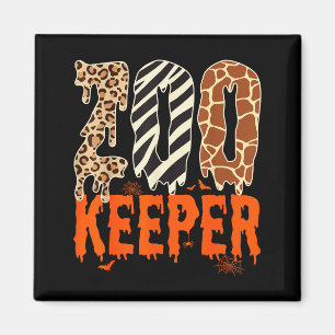 Zookeeper Funny Halloween Costume Zoo Keeper Anima Magnet