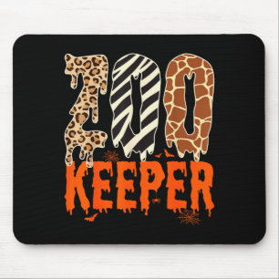 Zookeeper Funny Halloween Costume Zoo Keeper Anima Mouse Mat