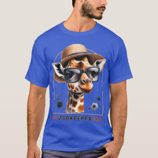 Zookeeper Giraffe Safari Zoo Keepeer - art T-Shirt