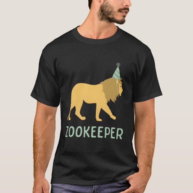 Zookeeper Lion Lion Py Animal T-Shirt (Front)