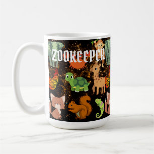 Zookeeper Safari Wildlife African Savanna Animals Coffee Mug
