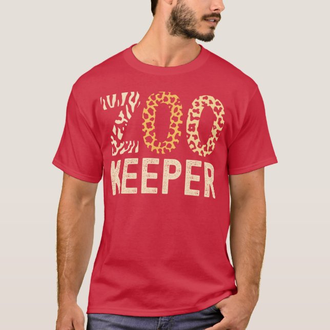 Zookeeper Zoo Animals Safari Zoo Keeper - design 1 T-Shirt (Front)