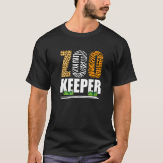 Zookeeper Zoo Keeper African Animals Zebra Giraffe T-Shirt