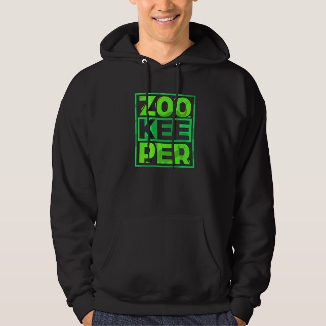 Zookeeper Zookeepping Keeping Zoo Keeper Job Hoodie (Front)