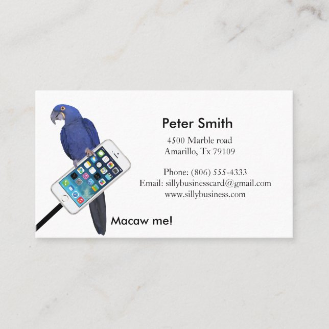 Zookeepers business card (Front)