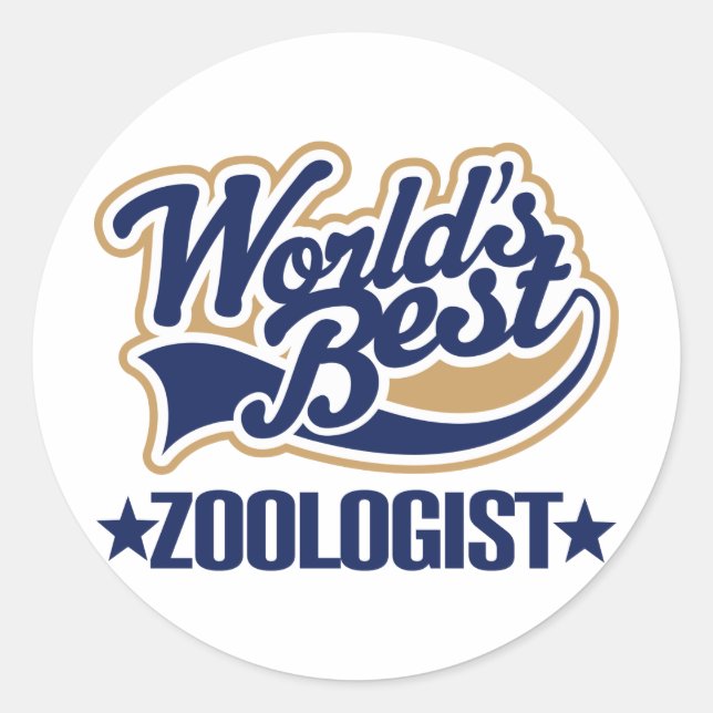 Zoologist Gift Classic Round Sticker (Front)