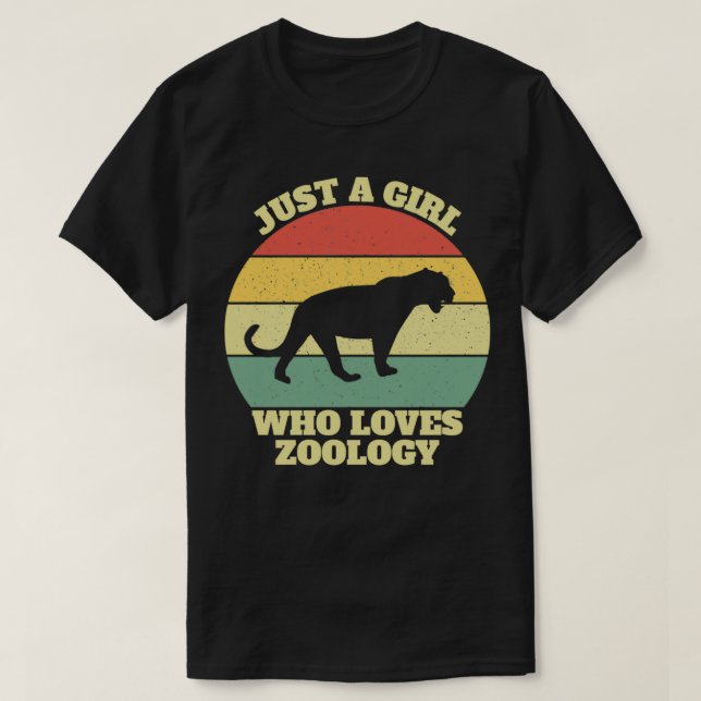 Zoologist Zoologists Girl Woman Girls Playerin Gif T-Shirt (Design Front)