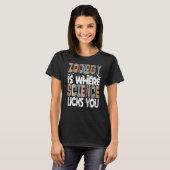 Zoology Is Where Science Licks You Animals Science T-Shirt (Front Full)