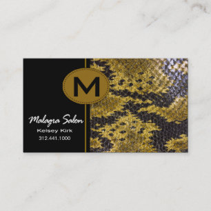 Zoology Snakeskin Business Card template