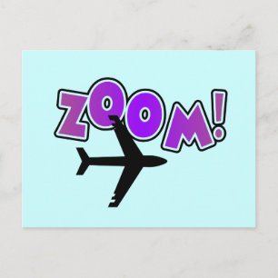 Zoom Aeroplane Tshirts and Gifts Postcard