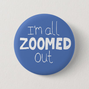 Zoom badge Social internet zoomed out pin