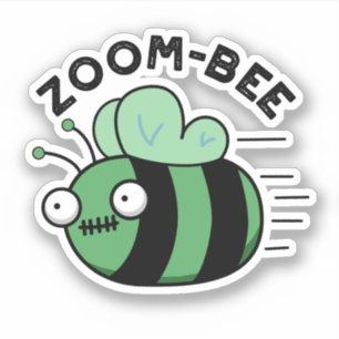 Zoom-bee Funny Halloween Zombie Bee Pun