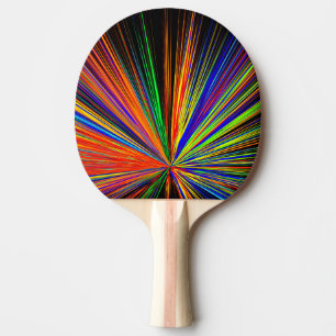 Zoom Colour Boom Rainbow Multicolor Ping Pong Paddle