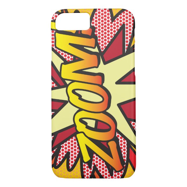 ZOOM Fun Retro Comic Book Pop Art Case-Mate iPhone Case (Back)