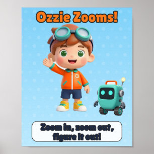 Zoom In Zoom Out Figure It Out Kids Room Poster