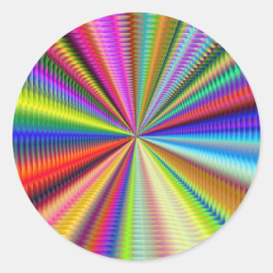 zoom into this fractal classic round sticker