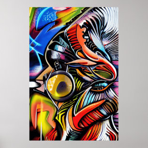 Zoom out Graffiti Art - Perfect Gift for Urban Art Poster