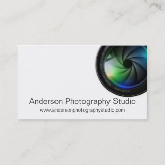 Zoom Professional Photographer Business Cards D2