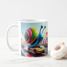 Zoom Snail Mug - Where Speed Meets Slow and Steady