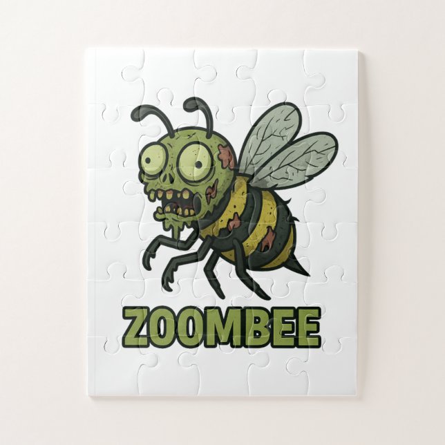  Zoombee – Funny Zombie Bee Cartoon Design Jigsaw Puzzle (Vertical)