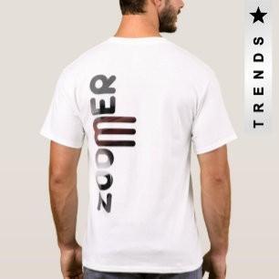 ZOOMER Back Print T-Shirt Trend Abstract Powdery
