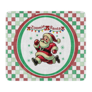 Zoomie Santa Christmas Cutting Board