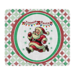 Zoomie Santa Christmas Cutting Board