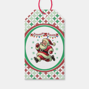 Zoomie Santa Christmas Gift Tags
