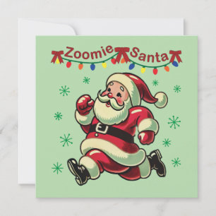 Zoomie Santa Christmas Invitation