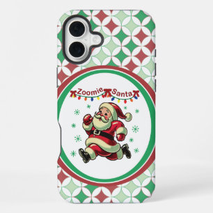 Zoomie Santa Christmas iPhone 16 Plus Case