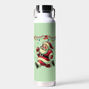 Zoomie Santa Christmas Water Bottle
