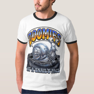 Zoomies Biker Skull Helmet Art T-Shirt