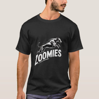 Zoomies Greyhound Dog Design with Speed Effect T-Shirt