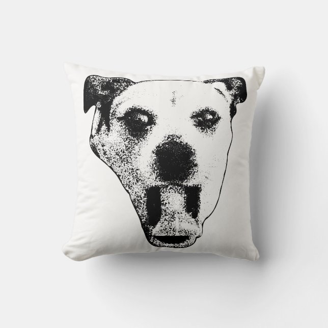 Zoomies Scream, Ink-Dark Cushion (Front)