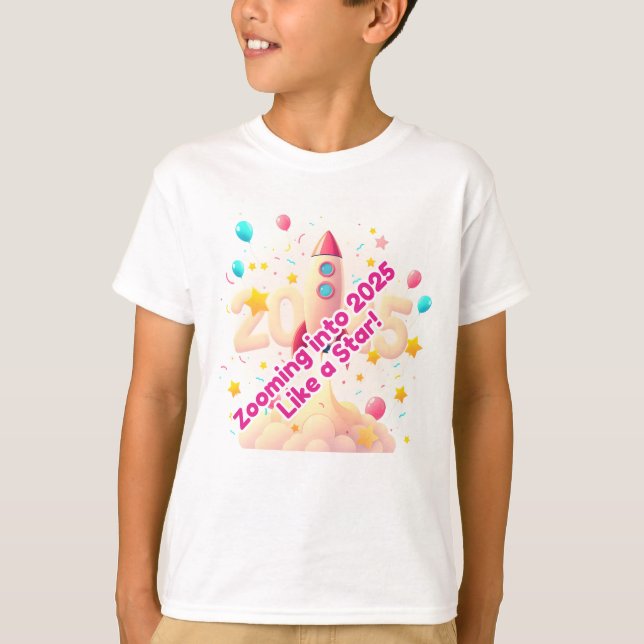 "Zooming into 2025" T-Shirt (Front)